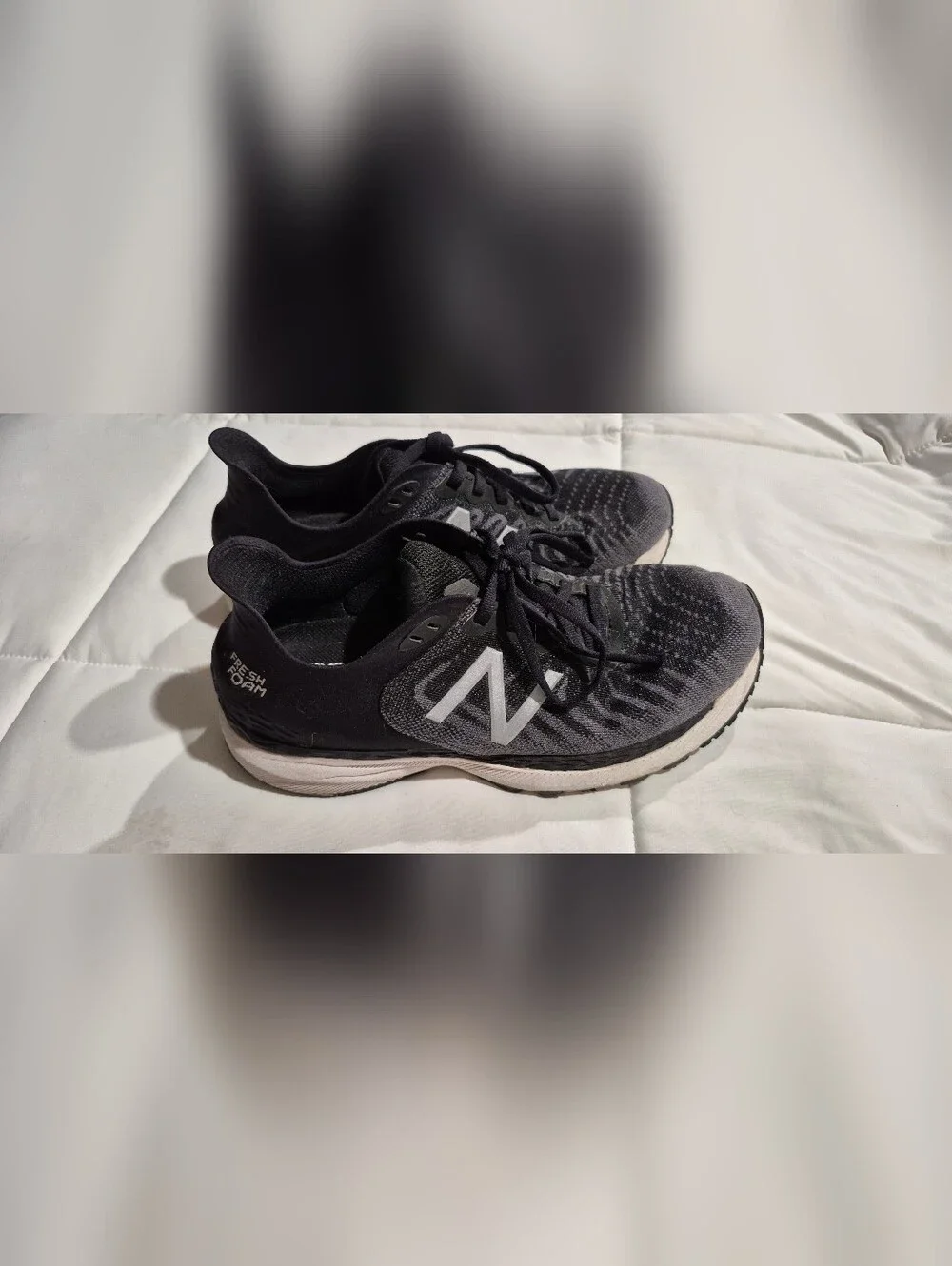 New Balance Black & White Running Sneakers